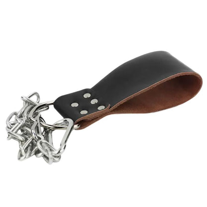 leather dip belt attachment with steel chain NZ