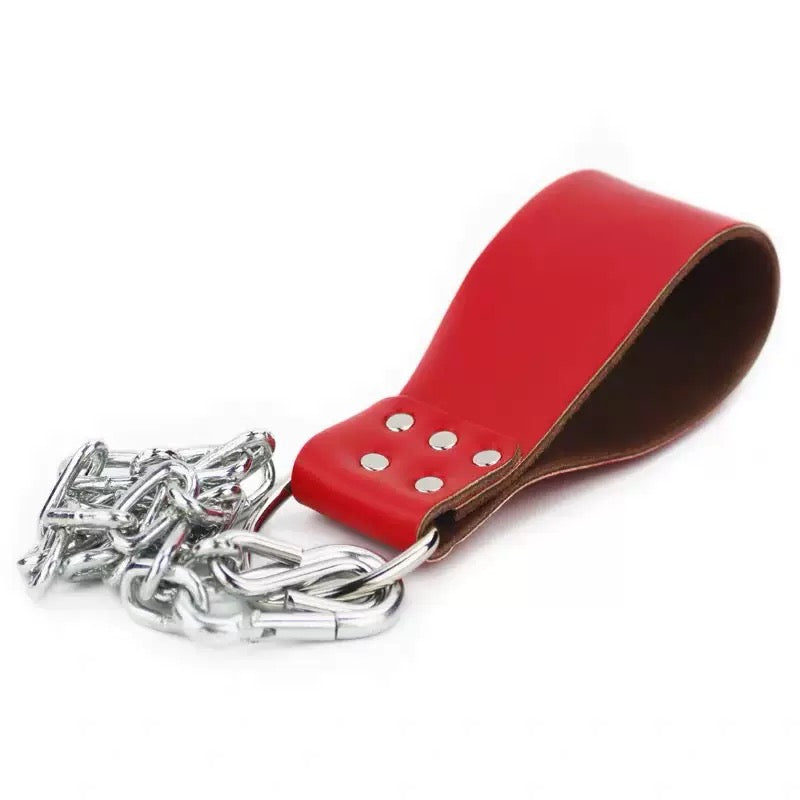 heavy duty steel chain dip belt attachment close up NZ