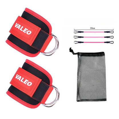 Ankle Strap Kit – with 10lb / 20lb / 30lb Bands + Carry Bag