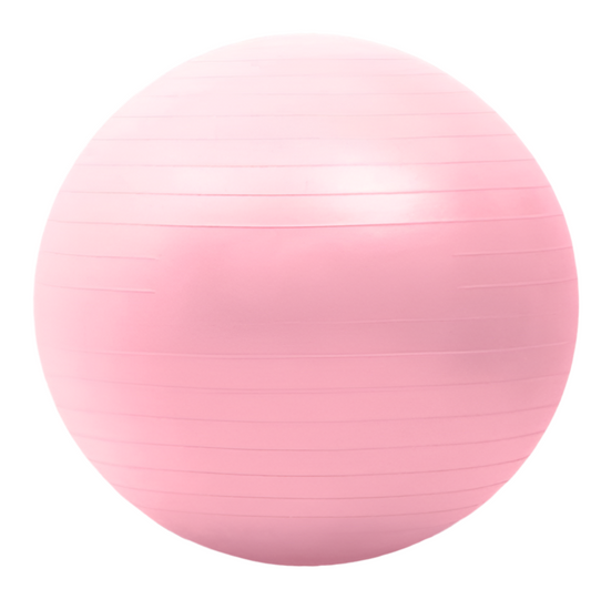55cm PVC Yoga Ball(with pump) - Pink