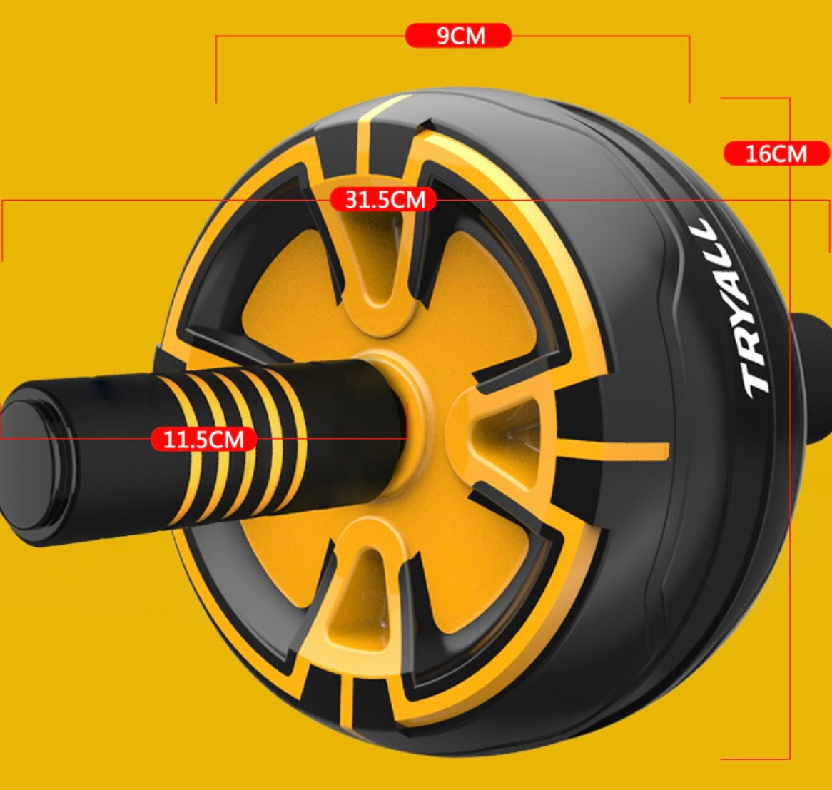 Ab Roller Wheel + Knee Pad